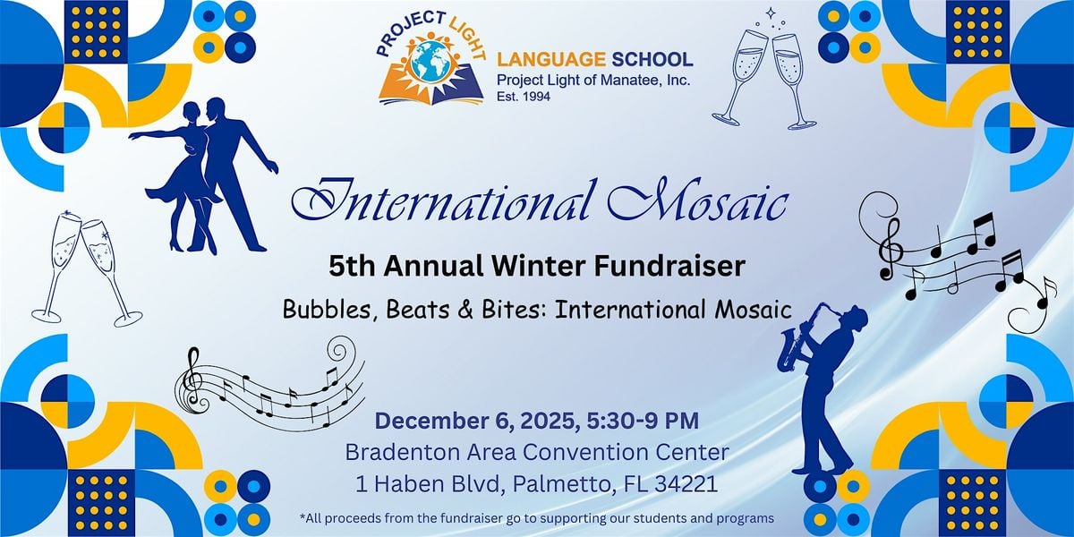 Bubble, Beats, and Bites: International Mosaic, 6 December | Event in Palmetto | AllEvents