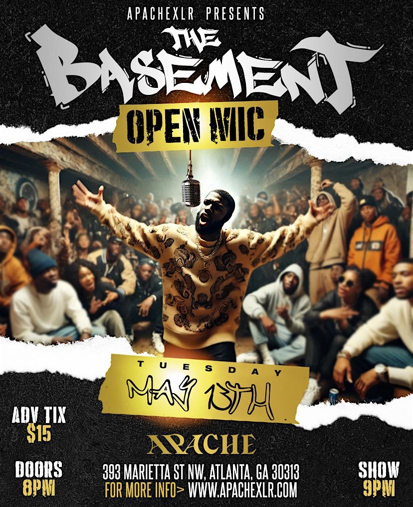 The Basement: Live Hip-Hop, Poetry, and RnB Open Mic, 13 May | Event in Atlanta | AllEvents