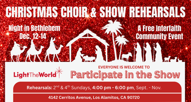 A Night in Bethlehem Show & Choir Rehearsal, 9 November | Event in Los Alamitos | AllEvents