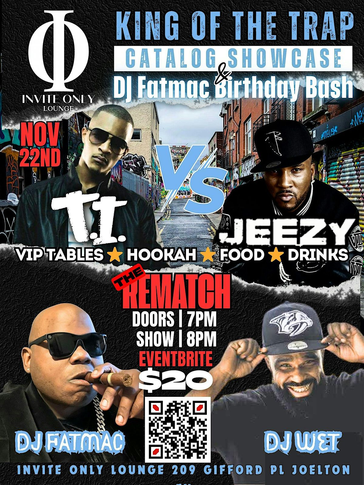 T.I. vs Jeezy Catalog Showcase & DJ Fatmac B-Day Bash, 22 November | Event in Nashville | AllEvents