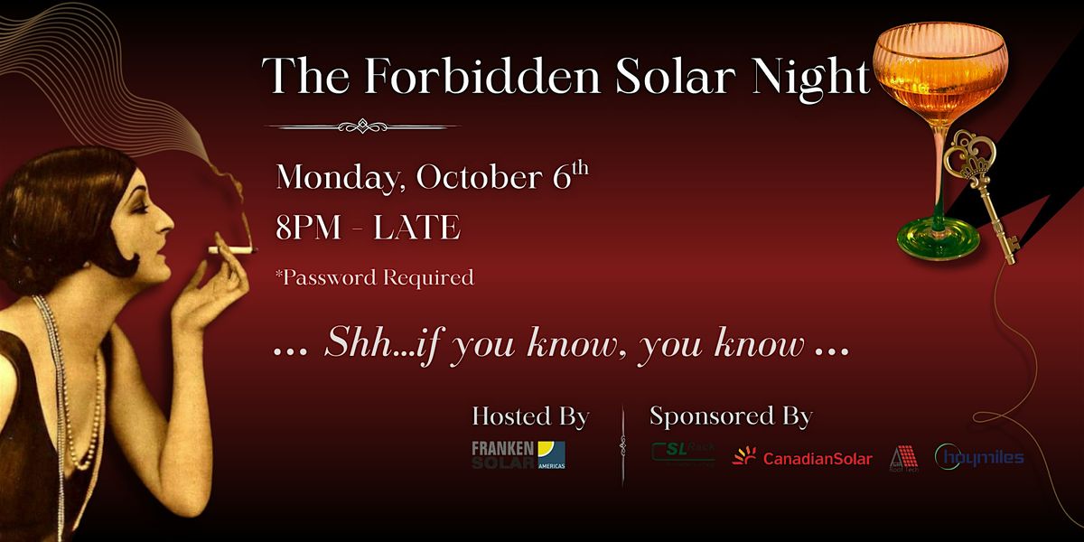 The Forbidden Solar Night | Frankensolar Pre-Game ETC Networking Event 2025, 6 October | Event in Toronto