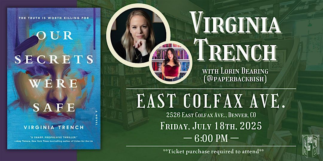 Virginia Trench with Lorin Dearing Live at Tattered Cover Colfax, 18 July | Event in Denver | AllEvents