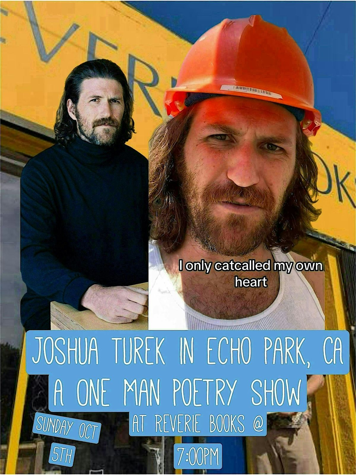 Joshua Turek One Man Poetry Performance at Reverie Bookstand in Echo Park, 5 October | Event in Los Angeles