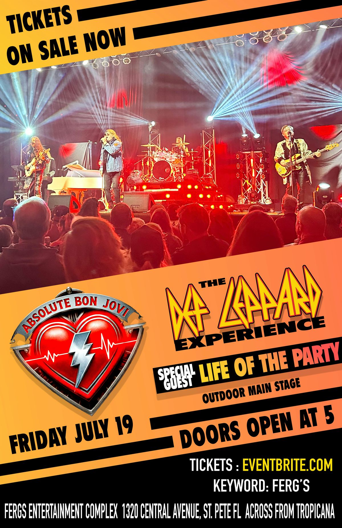It's the 80's again with Absolute Bon Jovi and The Def Leppard Experience!, 18 July | Event in St. Petersburg