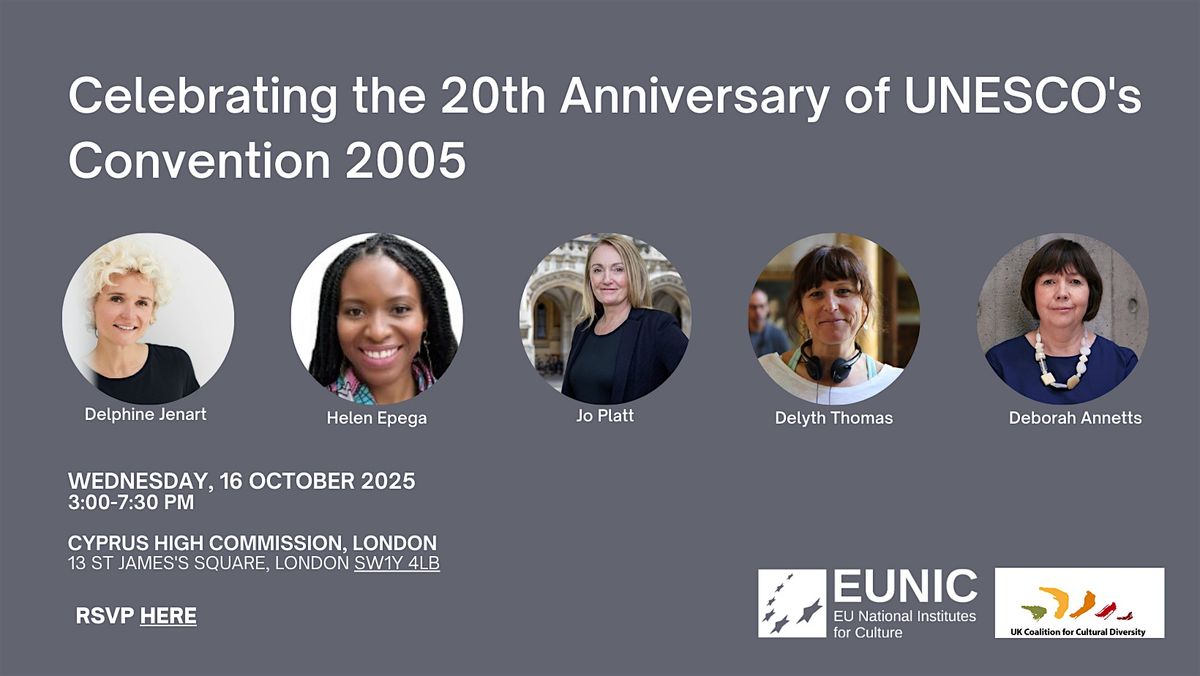 Celebrating 20 Years of UNESCO’s 2005 Convention | Event in London | AllEvents