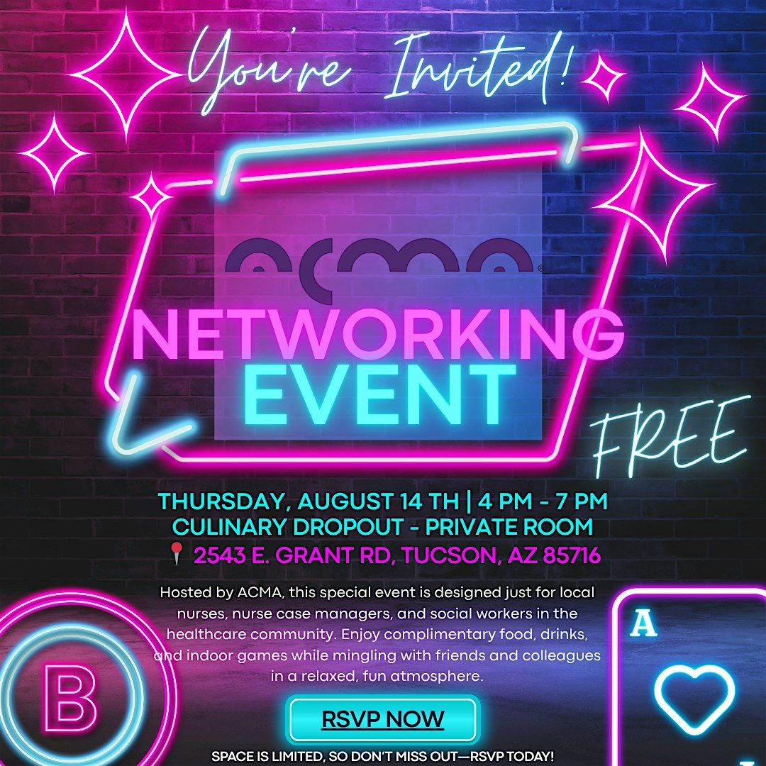 ACMA Networking Happy Hour, 14 August | Event in Tucson | AllEvents