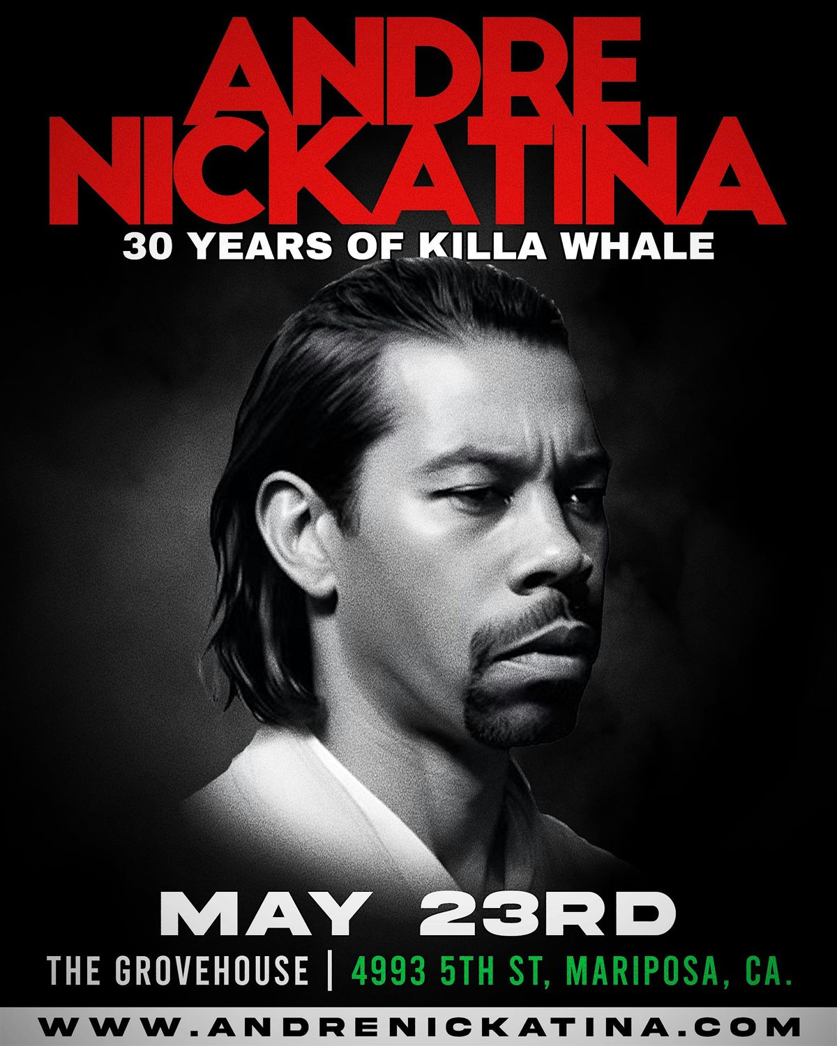 Andre Nickatina at The Grove House Mariposa, 23 May | Event in Mariposa | AllEvents
