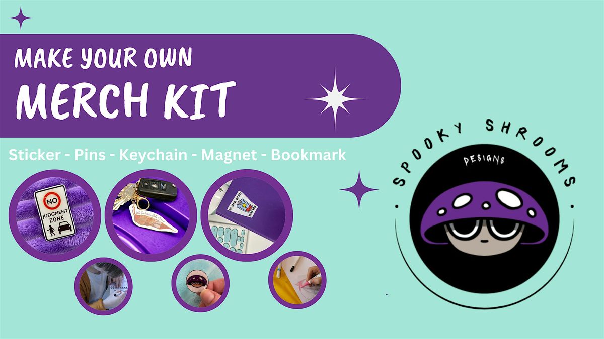 Make Your Own Merch Kit with Spooky Shrooms Designs, 18 November | Event in Bentley | AllEvents