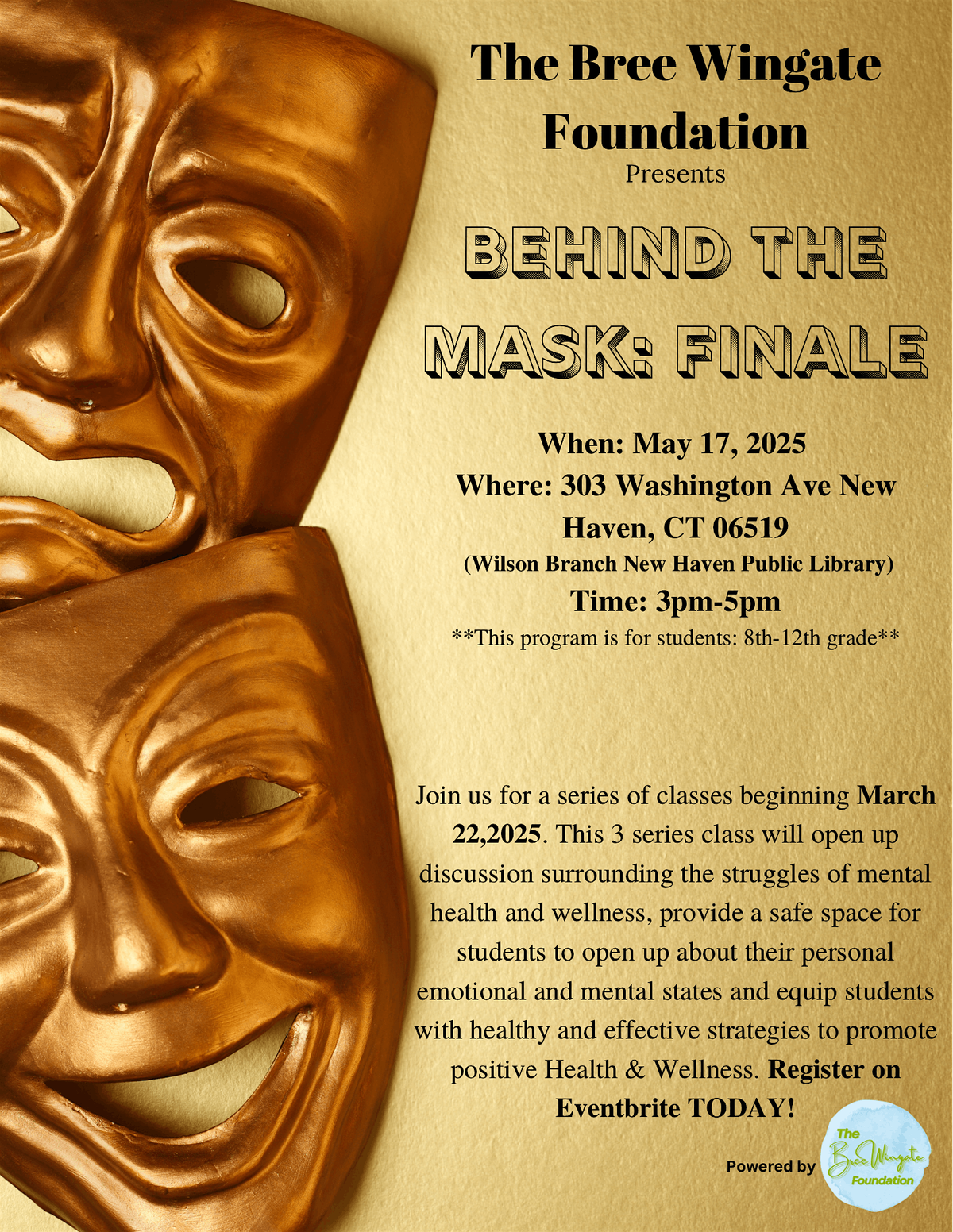 Behind the Mask: Finale, 17 May | Event in New Haven | AllEvents