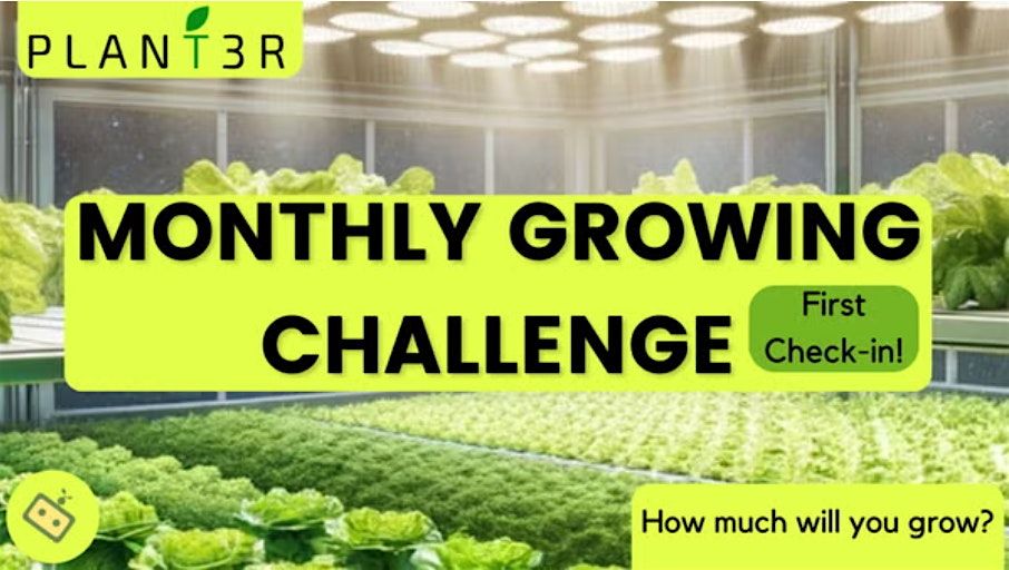 1st Check-in Event for the Monthly Indoor Food Growing Challenge—DC | Online Event | AllEvents