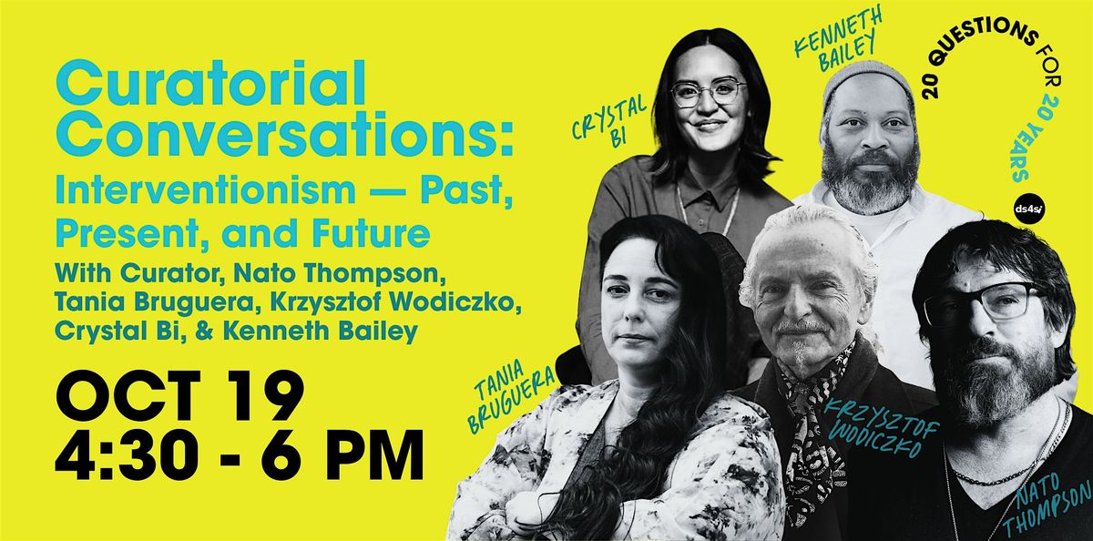 Curatorial Conversation: Interventionism — Past, Present, and Future | Event in Boston | AllEvents