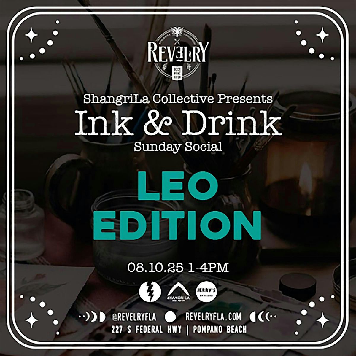 Ink + Drink Sunday Social: Leo Edition, 10 August | Event in Pompano Beach | AllEvents