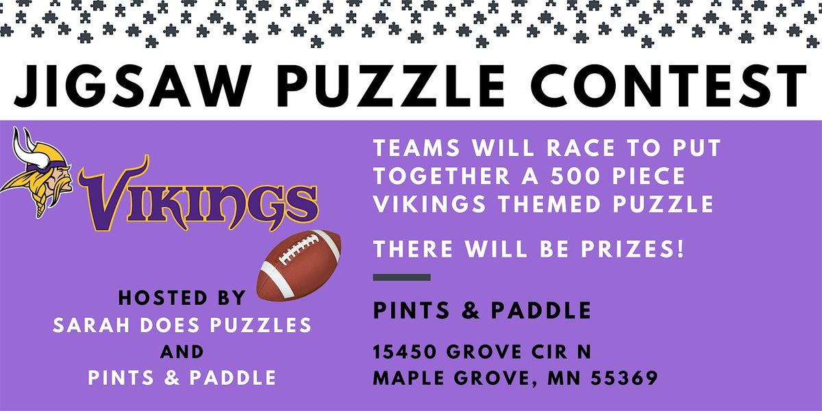 VIKINGS THEME Team Jigsaw Puzzle Contest at Pints and Paddle - Sept 2025, 7 September | Event in Maple Grove
