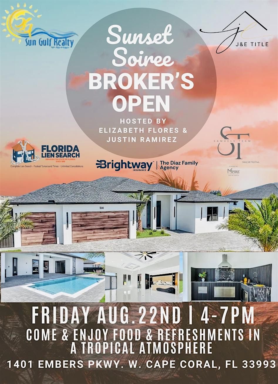 Sunset Soiree Broker's Open, 22 August | Event in Cape Coral | AllEvents