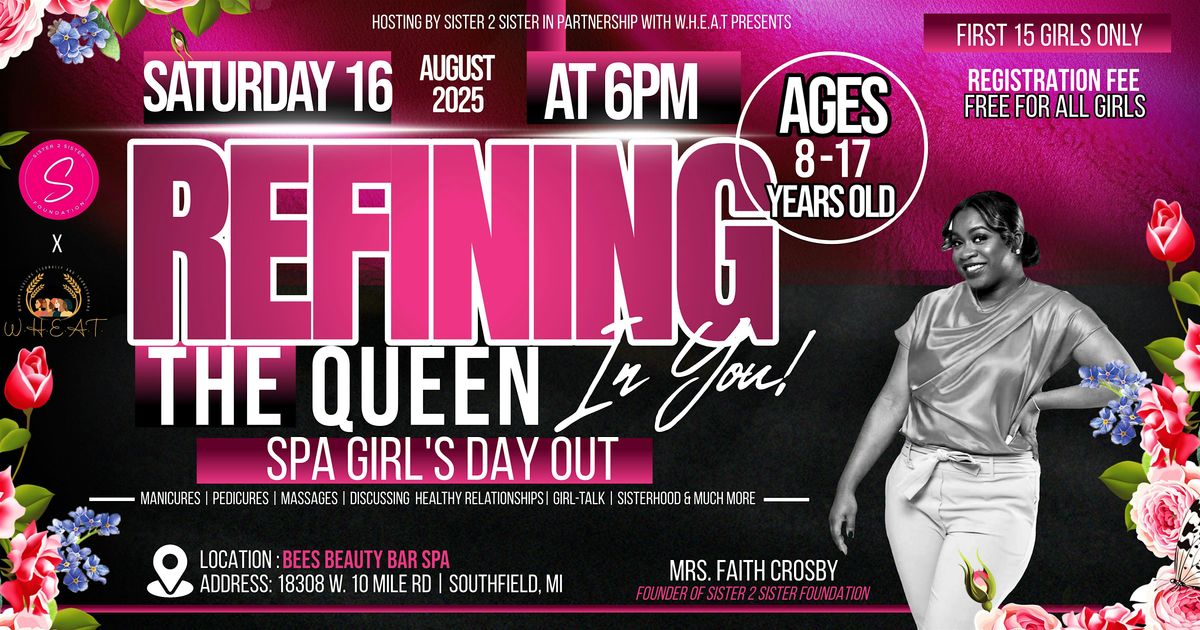 Refining the Queen In You Spa Girl’s Day Out, 16 August | Event in Southfield | AllEvents