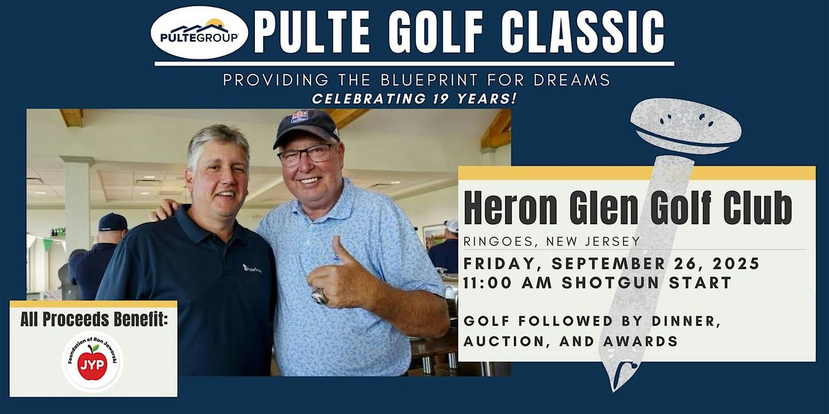 2025 Pulte Homes Charity Golf Tournament BENEFITING Jaws Youth Playbook, 26 September | Event in Ringoes | AllEvents