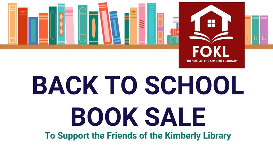 Back to School Book Sale (Special Teacher Preview the First Day