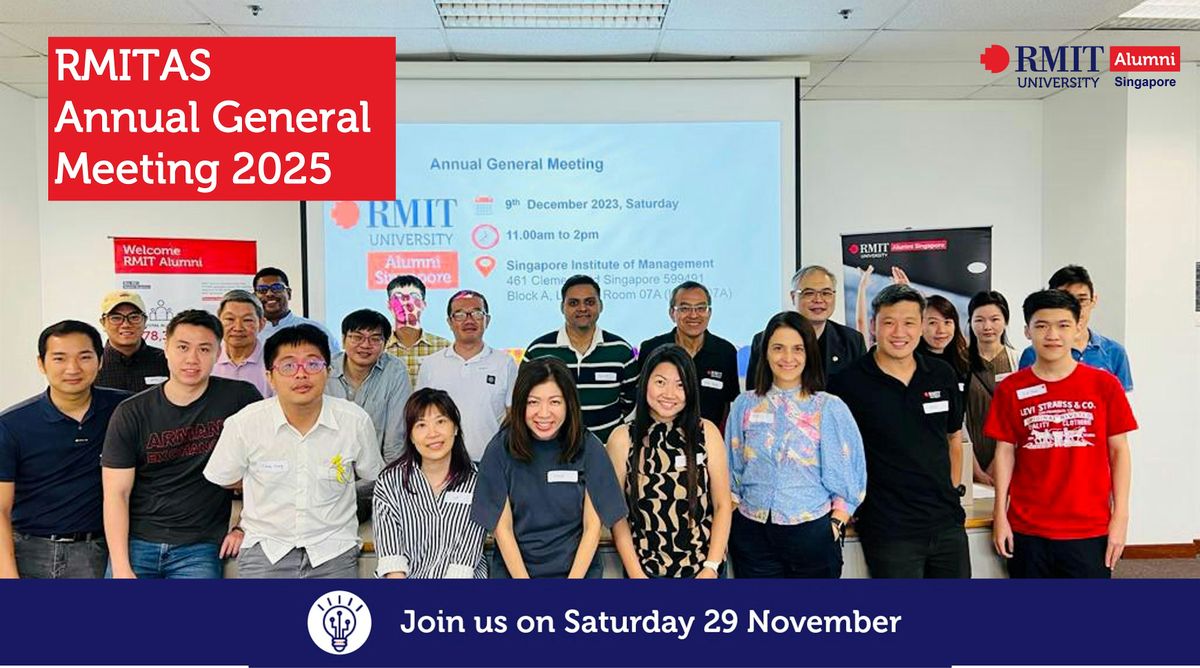 RMIT Alumni Singapore 25th  Annual General Meeting (AGM), 29 November | Event in Clementi | AllEvents