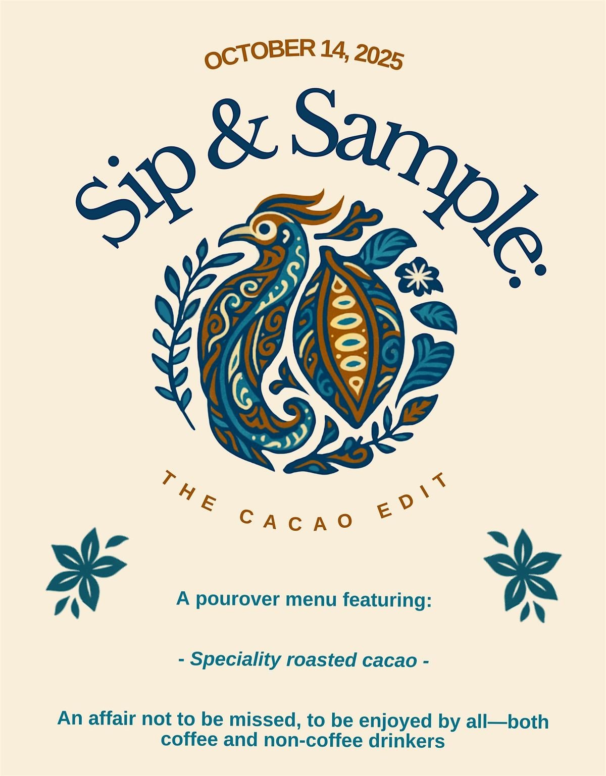 Sip & Sample: The Cacao Edition  w/ Kakoa Raya, 14 October | Event in Salt Lake City | AllEvents