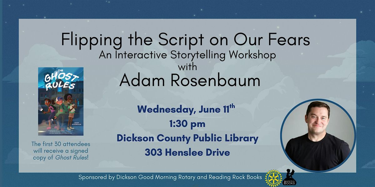Interactive Storytelling with Adam Rosenbaum, 11 June | Event in Dickson | AllEvents