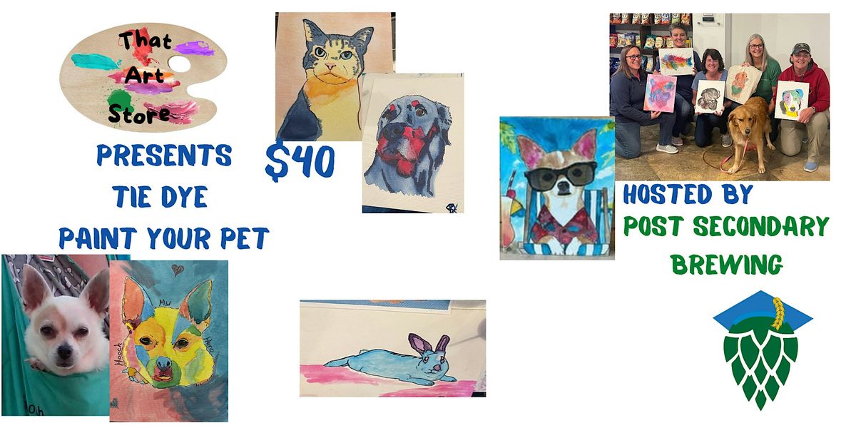 Tie Dye Paint Your Pet   @ Post Secondary Brewing, 25 June | Event in Portsmouth | AllEvents