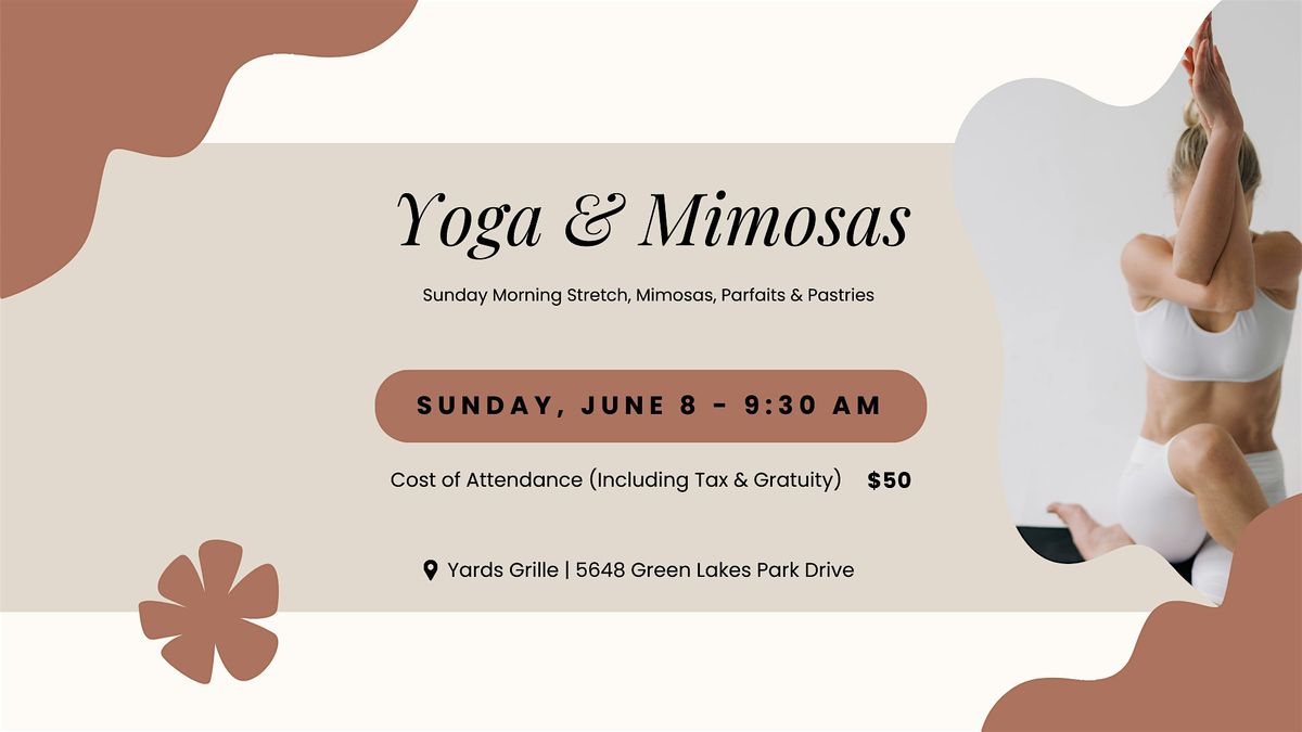 Yoga & Mimosas: Presented by Yards Grille at Green Lakes State Park, 8 June | Event in Fayetteville | AllEvents