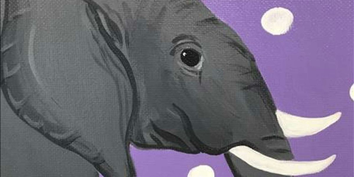 Epic Majestic Elephant - Paint and Sip by Classpop!™, 7 July | Event in Houston | AllEvents