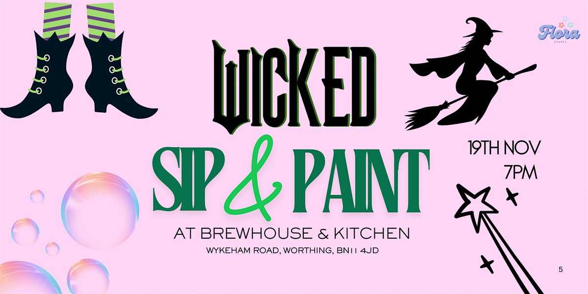 Wicked Sip & Paint at Brewhouse, 19 November | Event in Worthing | AllEvents