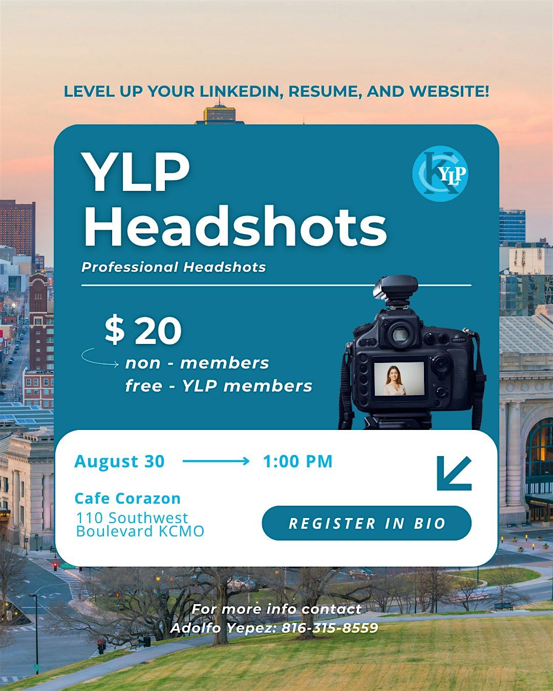 YLP Headshots, 30 August | Event in Kansas City | AllEvents