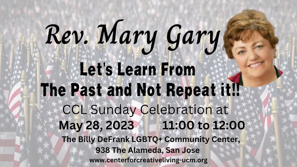 Ccl sunday lets learn from the past and not repeat it with rev mary