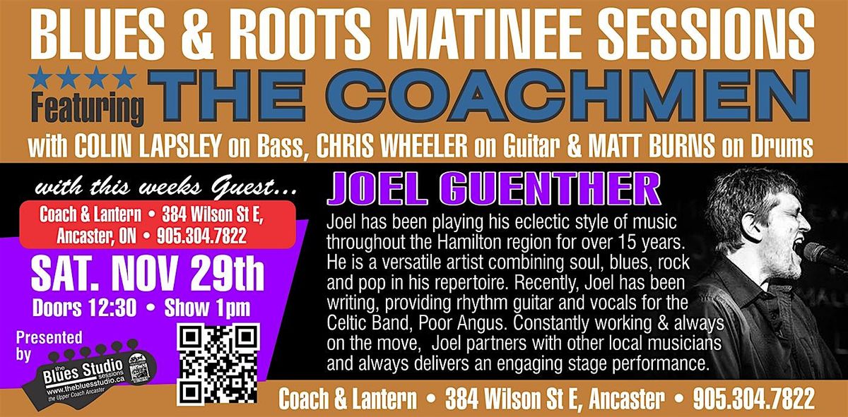 Blues and Roots Matinee Sessions at The Upper Coach, 29 November | Event in Ancaster | AllEvents