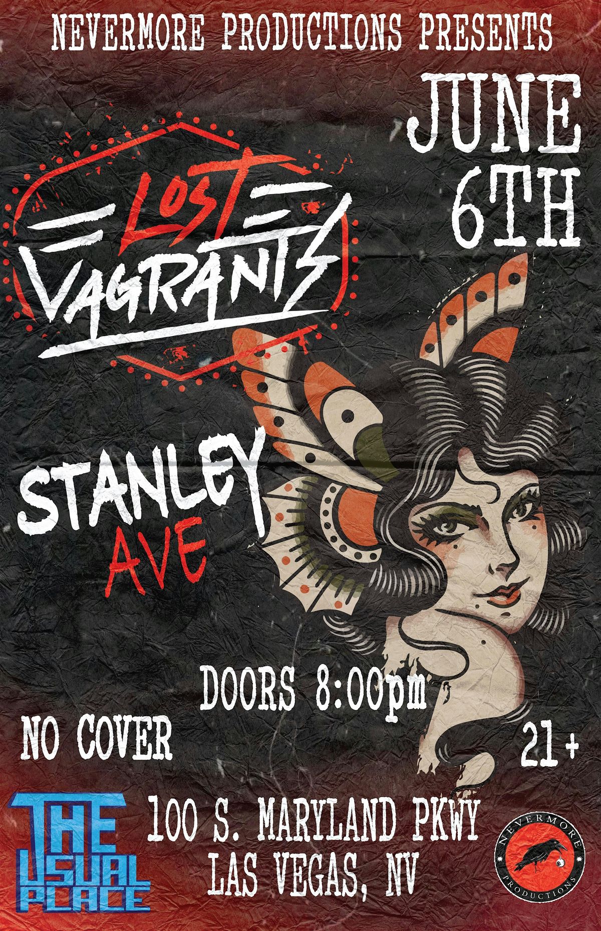 Lost Vagrants and Stanley Avenue at The Usual Place, 6 June | Event in Las Vegas | AllEvents