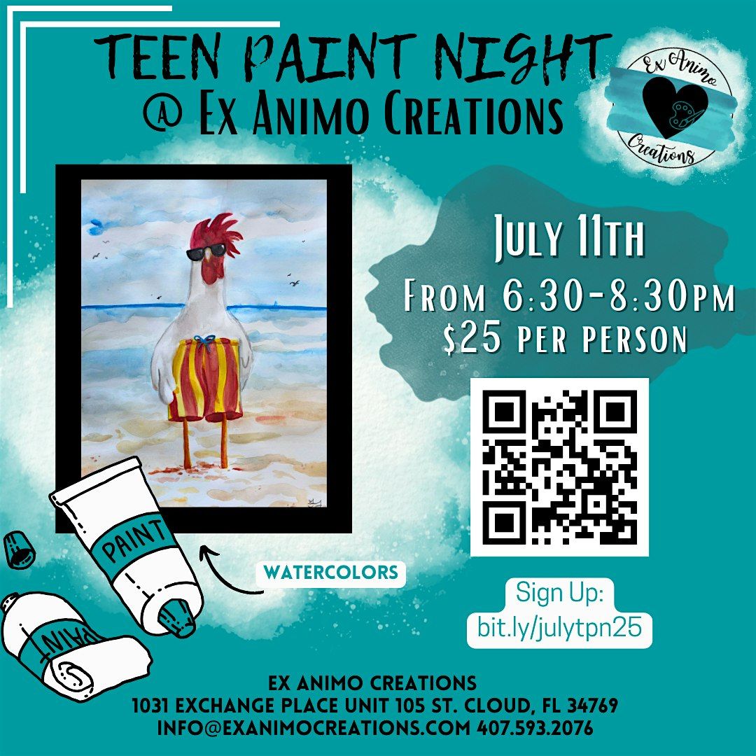 July Teen Paint Night, 11 July | Event in St. Cloud | AllEvents