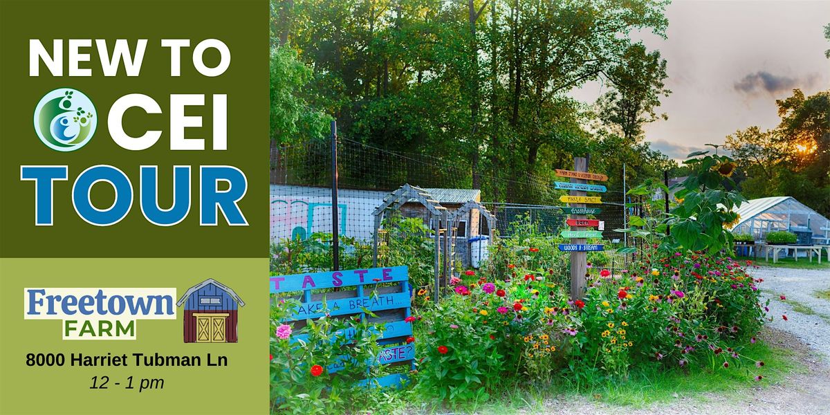 New to CEI Tour at Freetown Farm, 12 July | Event in Columbia | AllEvents