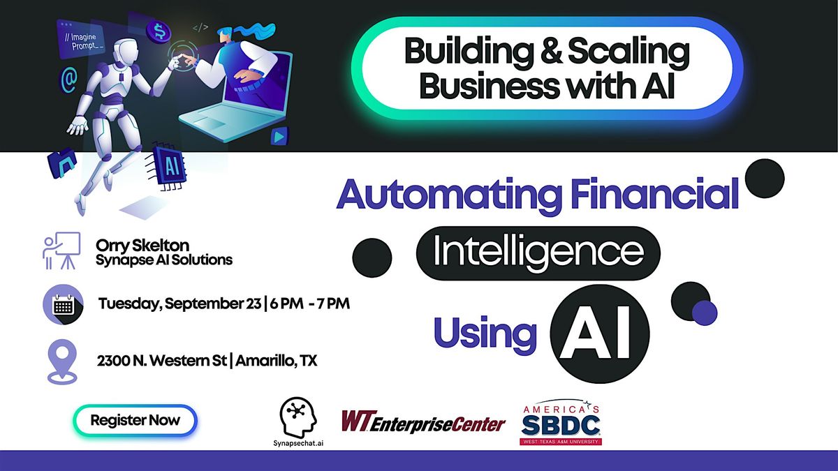 Automating Financial Intelligence Using AI, 23 September | Event in Amarillo | AllEvents
