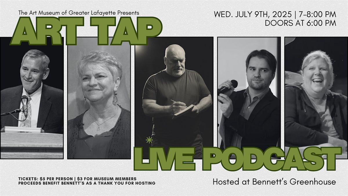 ART TAP Live Podcast Panel with Craig Martin, 9 July | Event in Lafayette | AllEvents