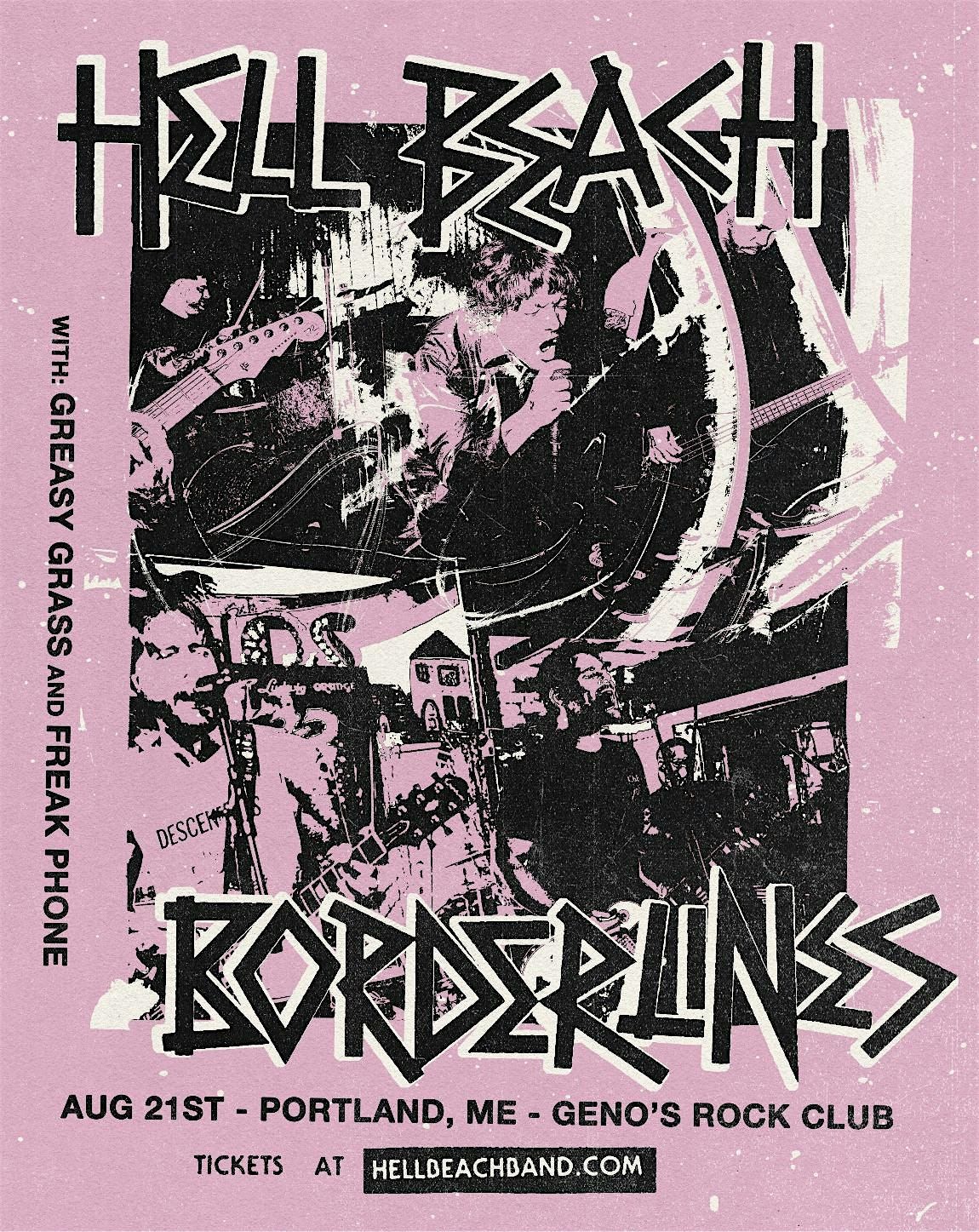 HELLBEACH // BORDERLINES // GREASY GRASS // FREAK PHONE, 21 August | Event in Portland | AllEvents