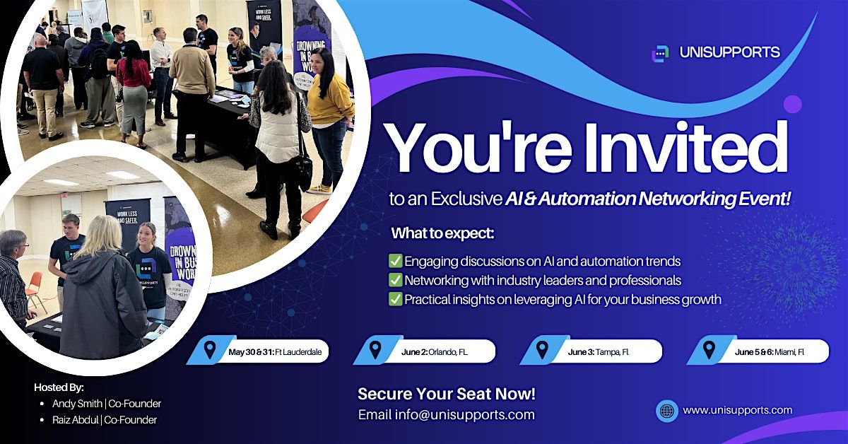 AI & Automation Networking Event, 6 June | Event in Miami | AllEvents