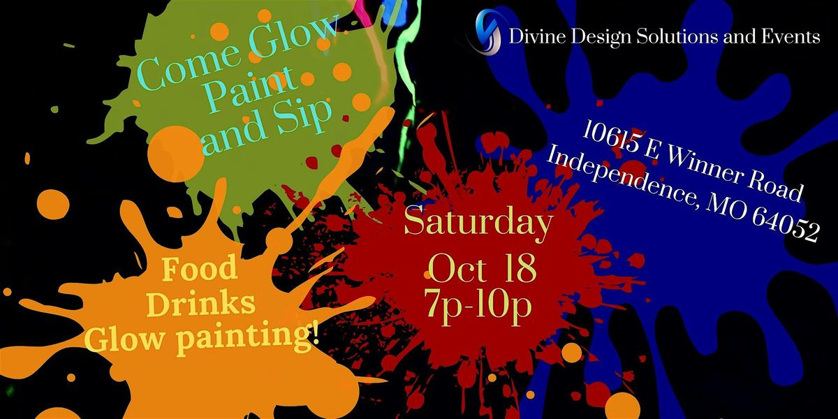 Let’s GLOW Paint  and Sip, 18 October | Event in Independence | AllEvents