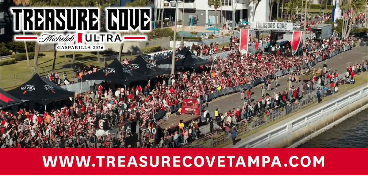 Treasure Cove presented by Michelob Ultra | Gasparilla Pirate Fest 2026, 31 January | Event in Tampa | AllEvents