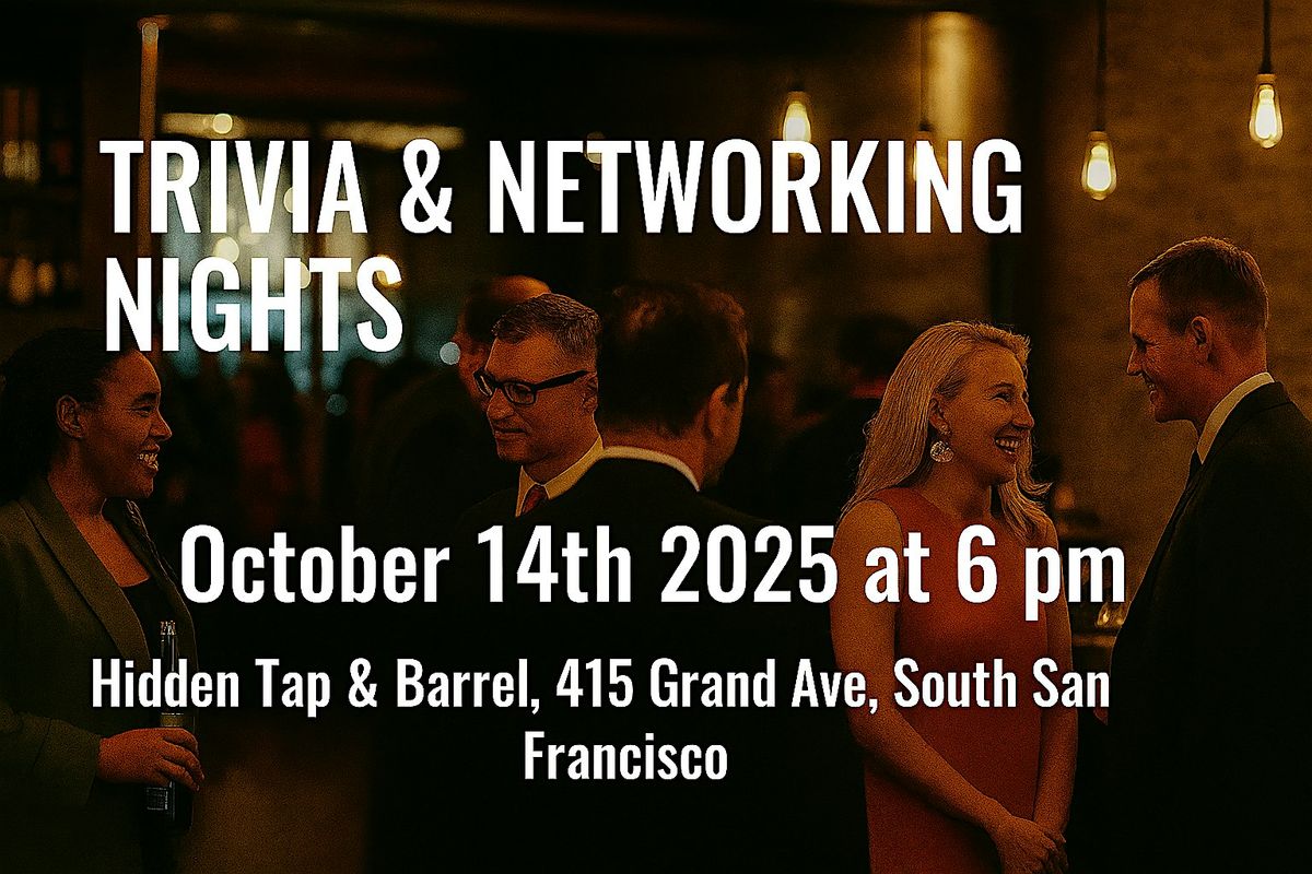 Trivia & Networking Nights, 14 October | Event in South San Francisco | AllEvents