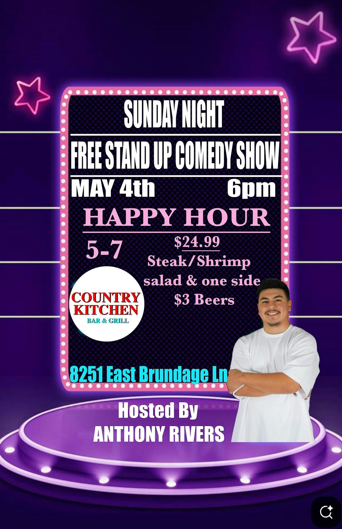 Free Comedy Show @ Country Kitchen Bar & Grill | Event in Bakersfield | AllEvents