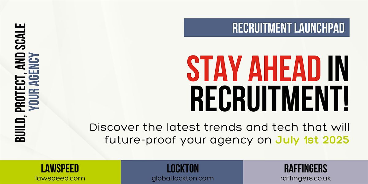 Future-Proofing Your Recruitment Business: Trends and Tech to Watch, 1 July | Online Event | AllEvents