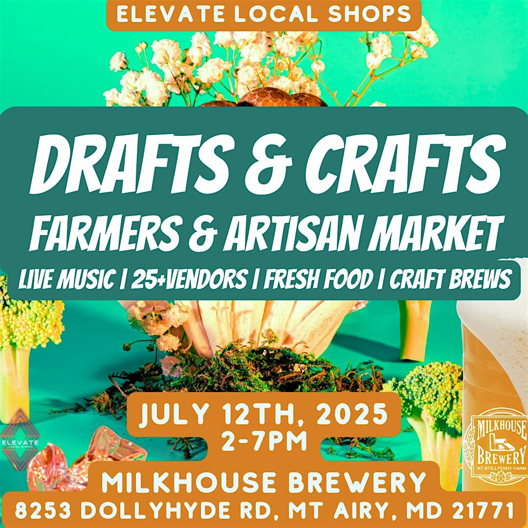 Drafts & Crafts-by Elevate Local Shops, 12 July | Event in Mount Airy | AllEvents