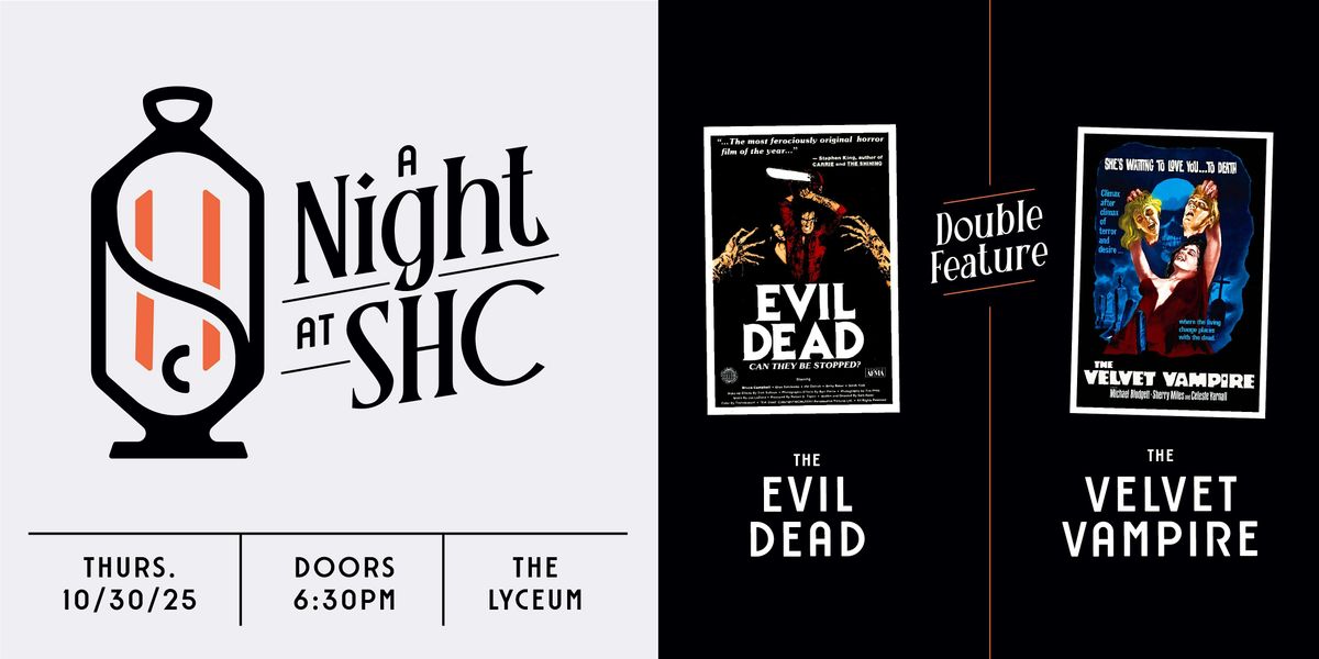 Sleepy Hollow Cinema: Horror Double-Feature @ The Lyceum (Two Screenings), 30 October | Event in Tarrytown