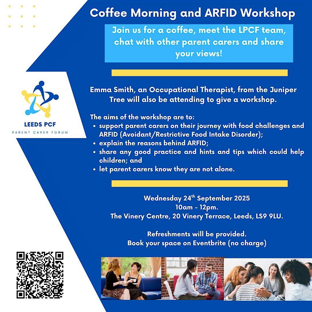 Coffee Morning and ARFID Workshop, 24 September | Event in Leeds | AllEvents