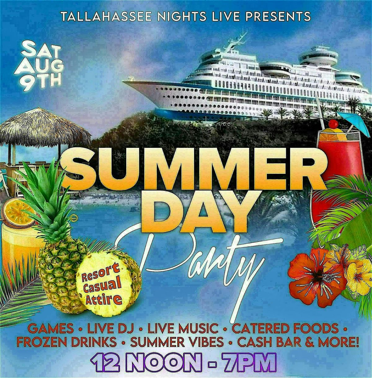 TALLAHASSEE NIGHTS LIVE - Summer Day Party!, 9 August | Event in Tallahassee | AllEvents