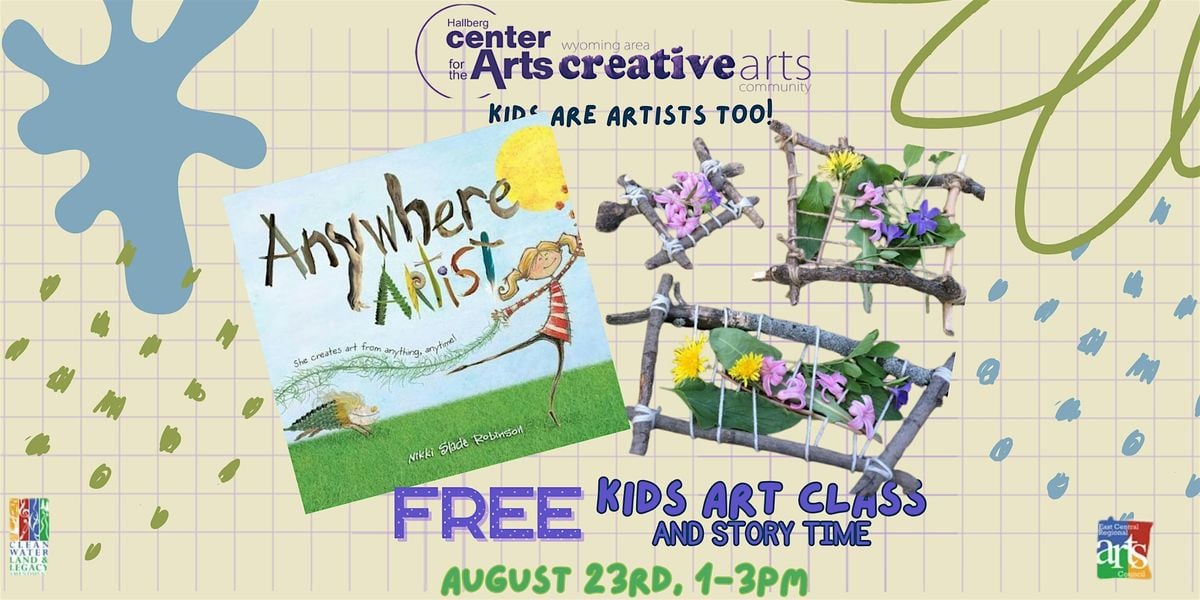 Copy of Kids Are Artists Too - FREE Art Class and Story Time, 23 August | Event in Wyoming | AllEvents