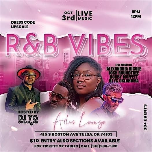 R&B VIBES, 3 October | Event in Tulsa | AllEvents