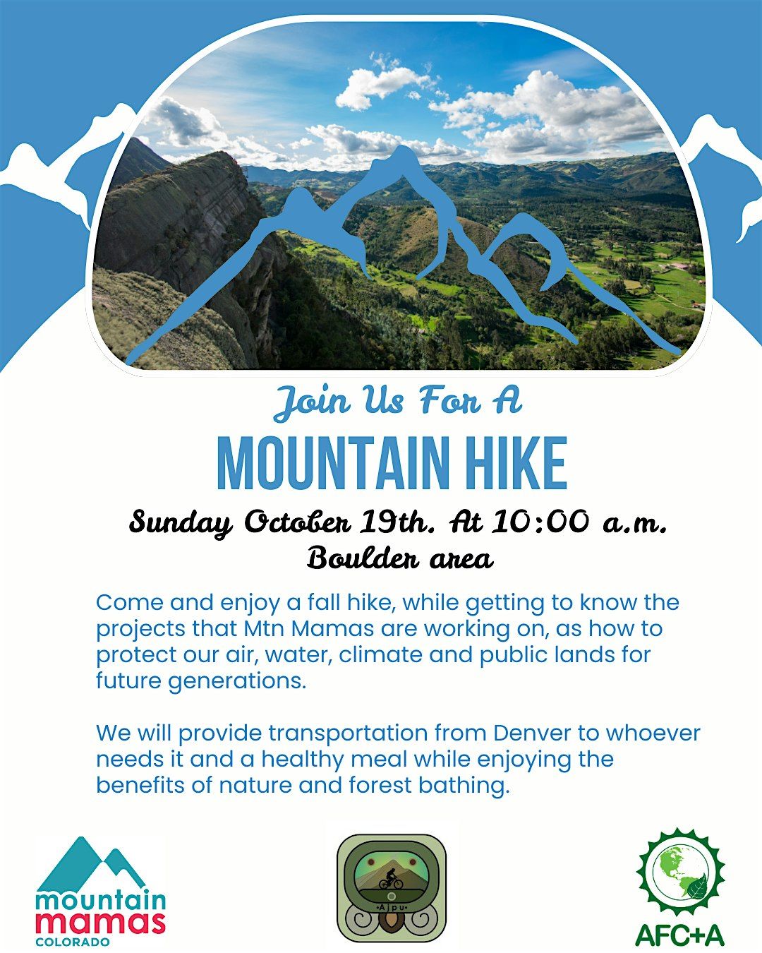 Join us for a moutain hike, unete a una caminata en la montaña., 19 October | Event in Boulder | AllEvents